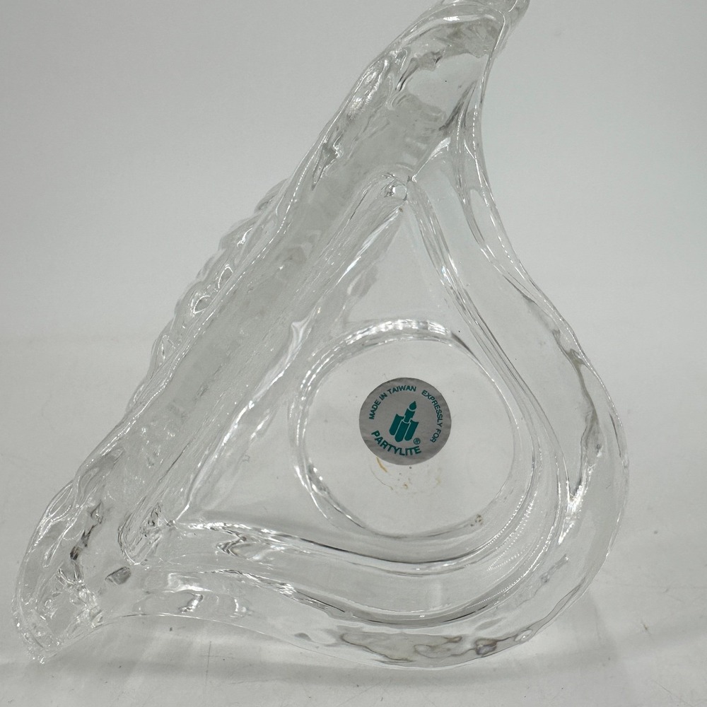 PartyLite Clear Glass Sunflower Votive Tealight Candle Holder P0271 Floral Decor - Picture 5 of 8